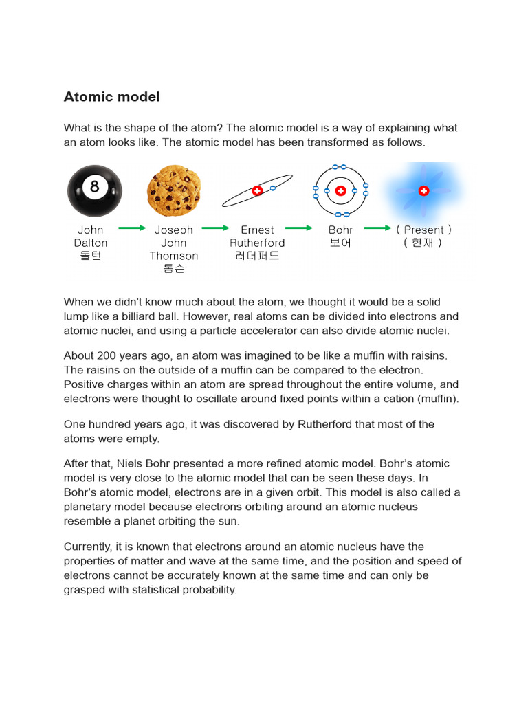 Evolution of Atomic Models Explained | PDF