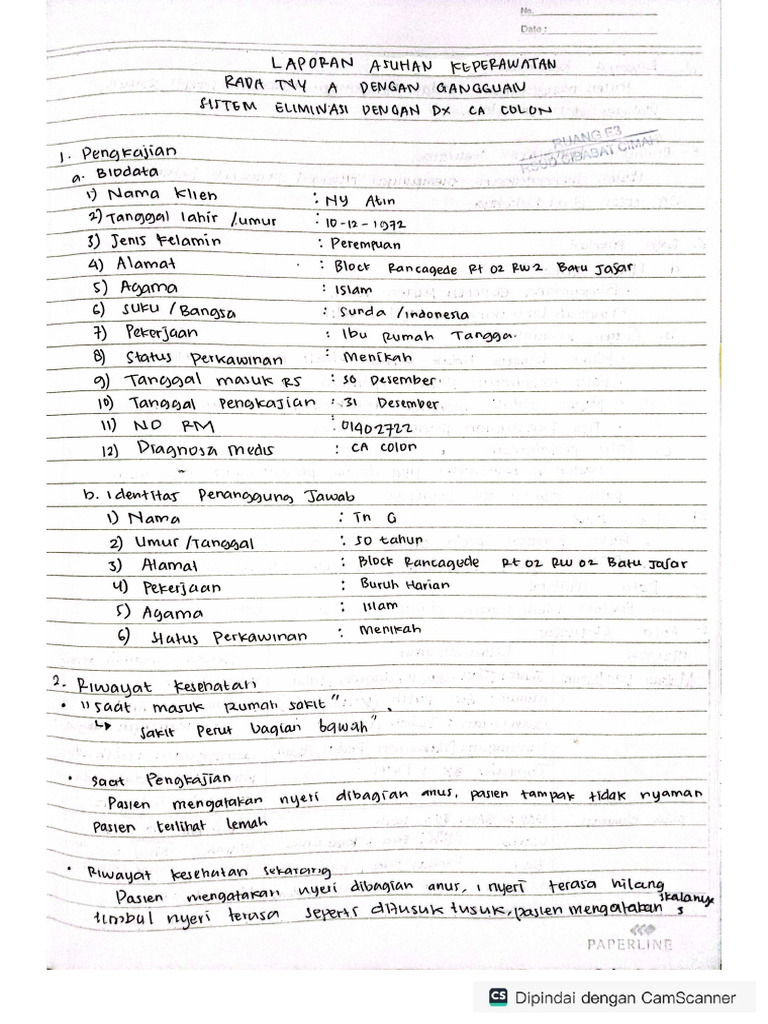 Askep E3 Rifana CA Colon | PDF