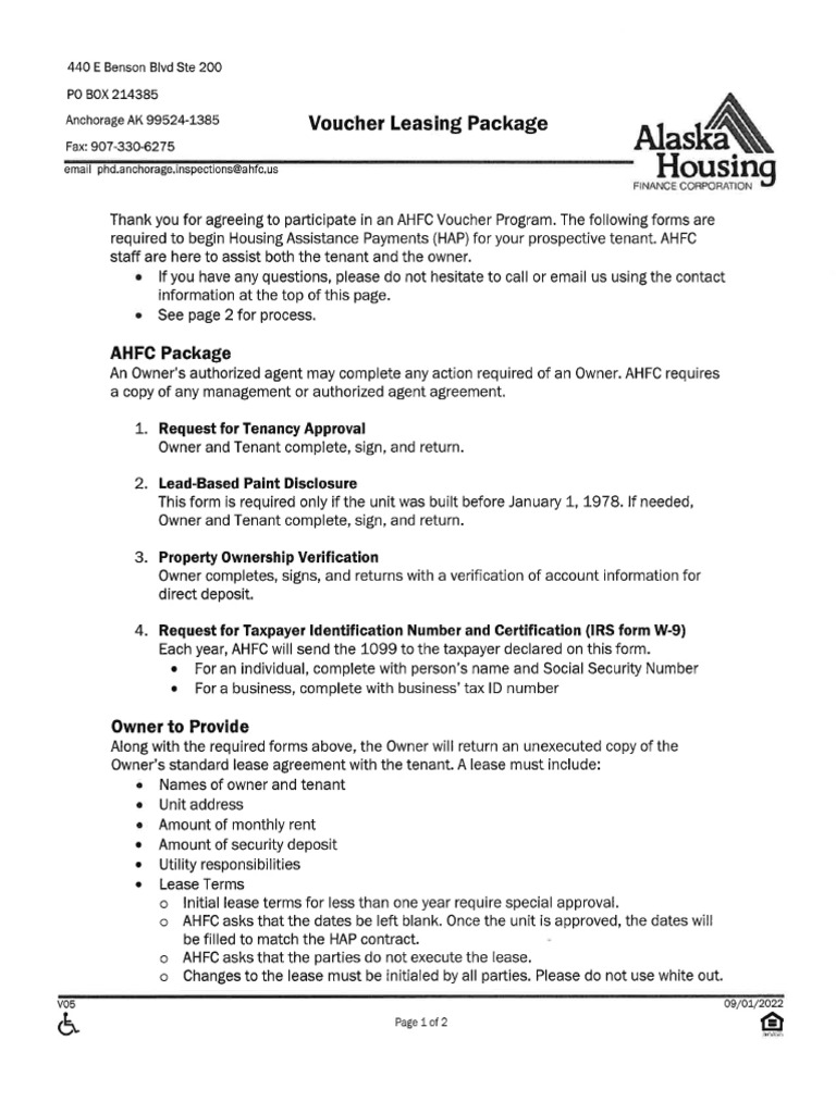Voucher Leasing Packet - 2 | PDF