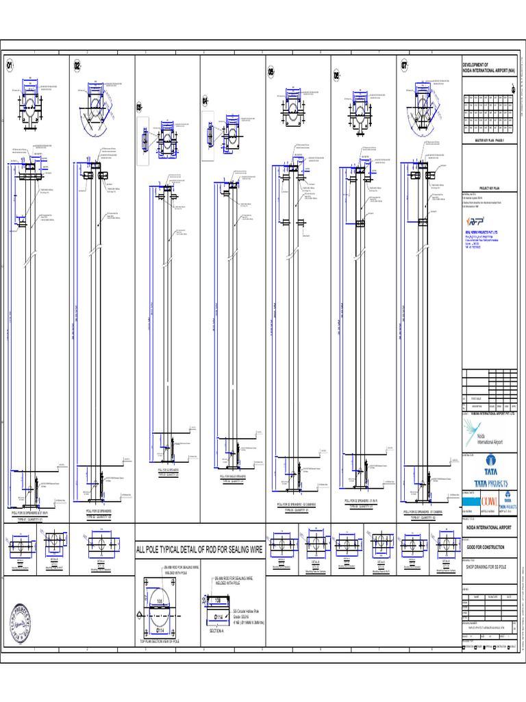 RFP SS Pole Shop Drawing-R00 | PDF