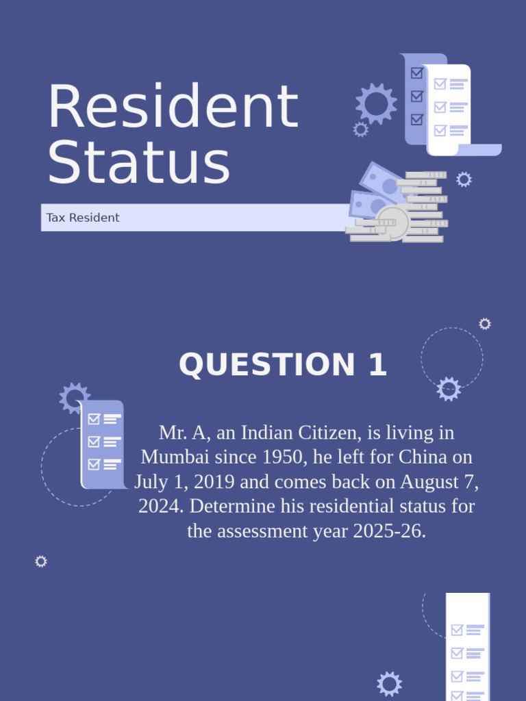 Resident Status Determination for AY 2025-26 | PDF