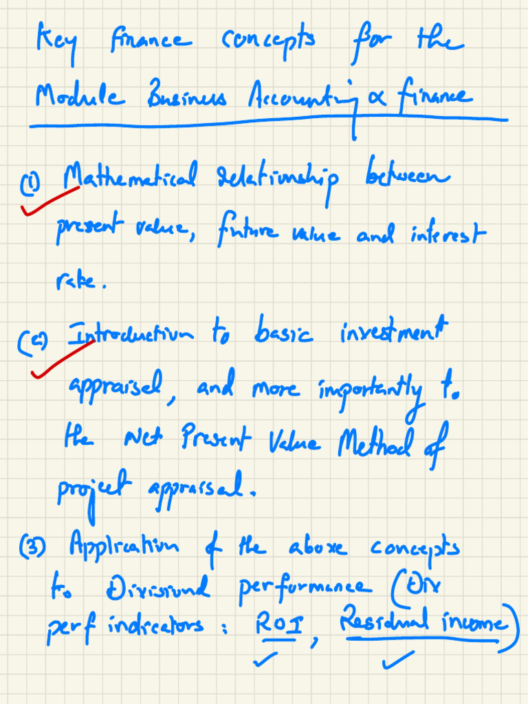 Key Finance Concepts Explained | PDF | Financial Services | Business