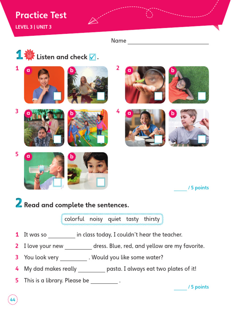 Level 3 Unit 3 Practice Test | PDF