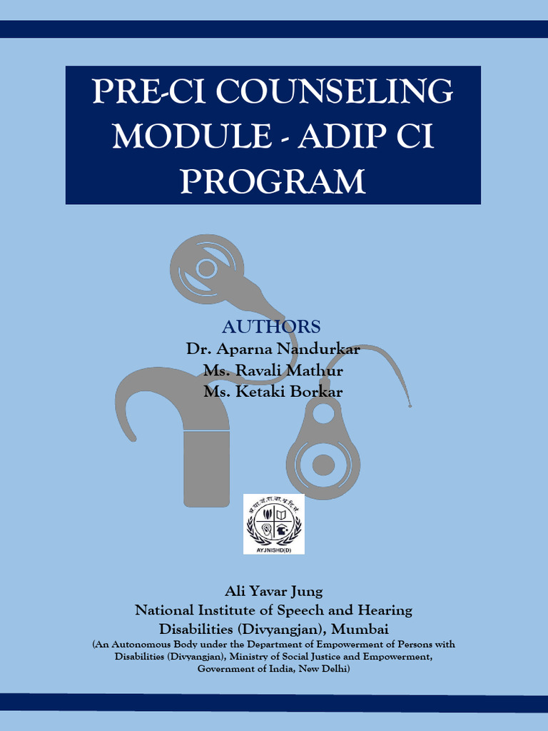 Pre-CI Counseling Module - ADIP CI Program | PDF | Hearing | Speech