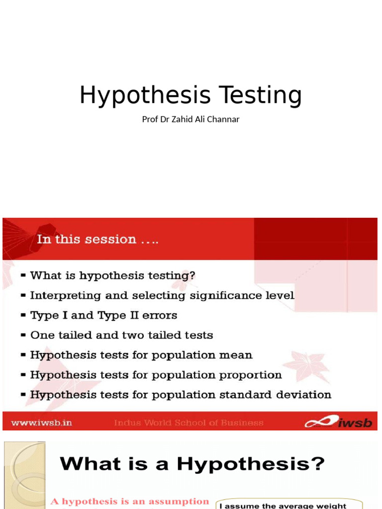 Hypothesis Testing in Production Analysis | PDF