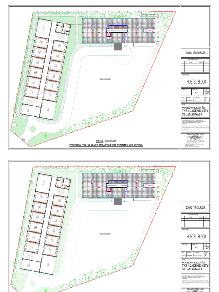 Proposed Hostel Block Design Plans | PDF