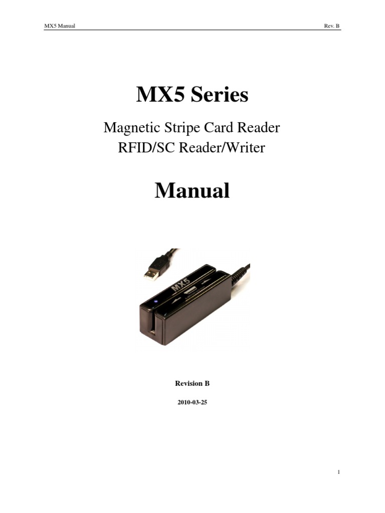 MX5 Users Manual Rev B | PDF | Usb | Device Driver