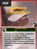 Nursing Informatics: Click To Edit Master Subtitle Style