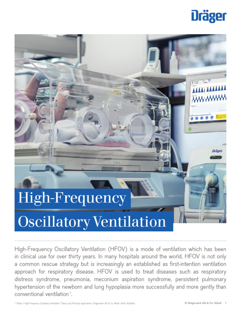 High Frequency Ventilation Fs 9107936 e 1912 1 | PDF | Lung | Clinical ...