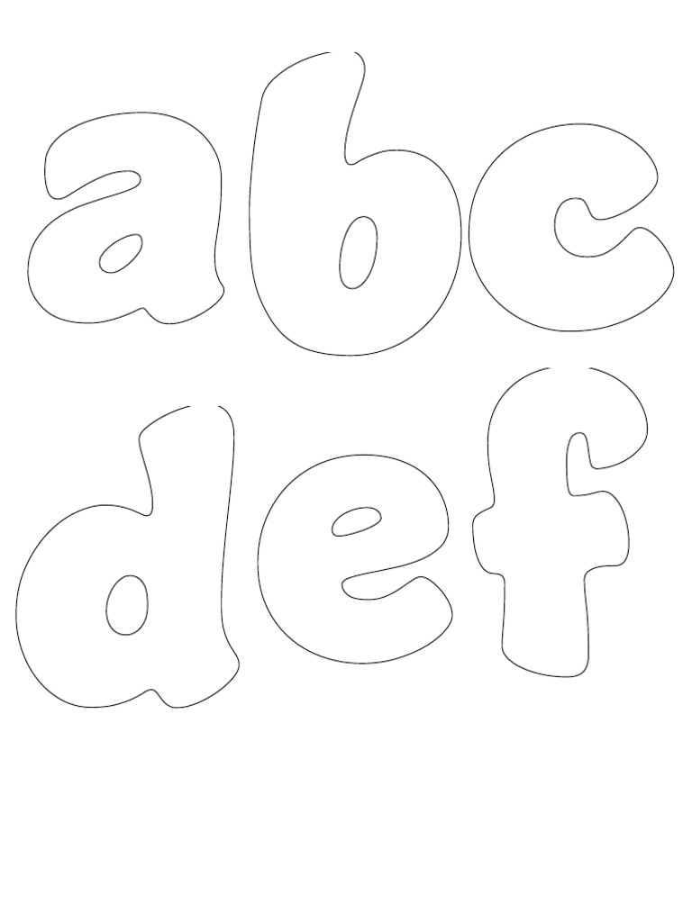 Moldes de Letras Tres | PDF