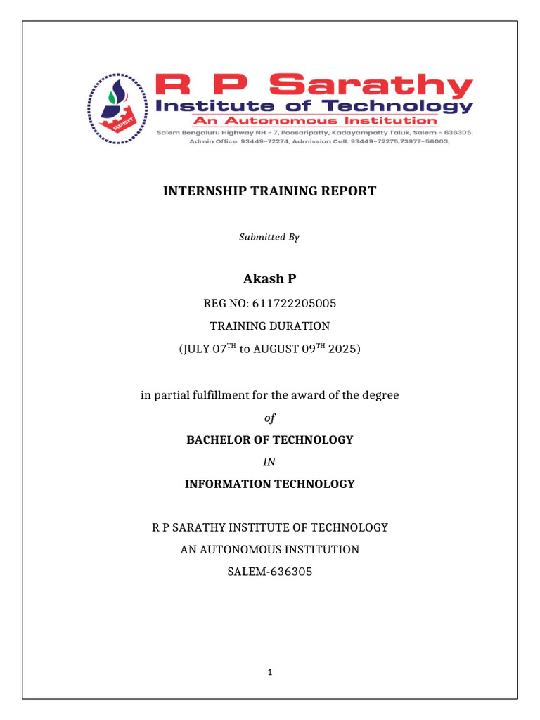 Java Full Stack Internship Report | PDF | Web Development | Software ...