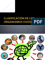 Clasificacion de Los Organismos Vivos