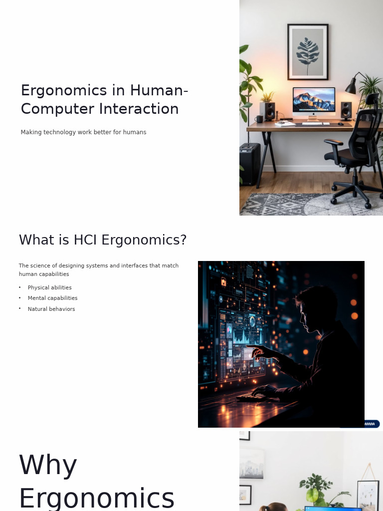 Ergonomics in Human Computer Interaction | PDF