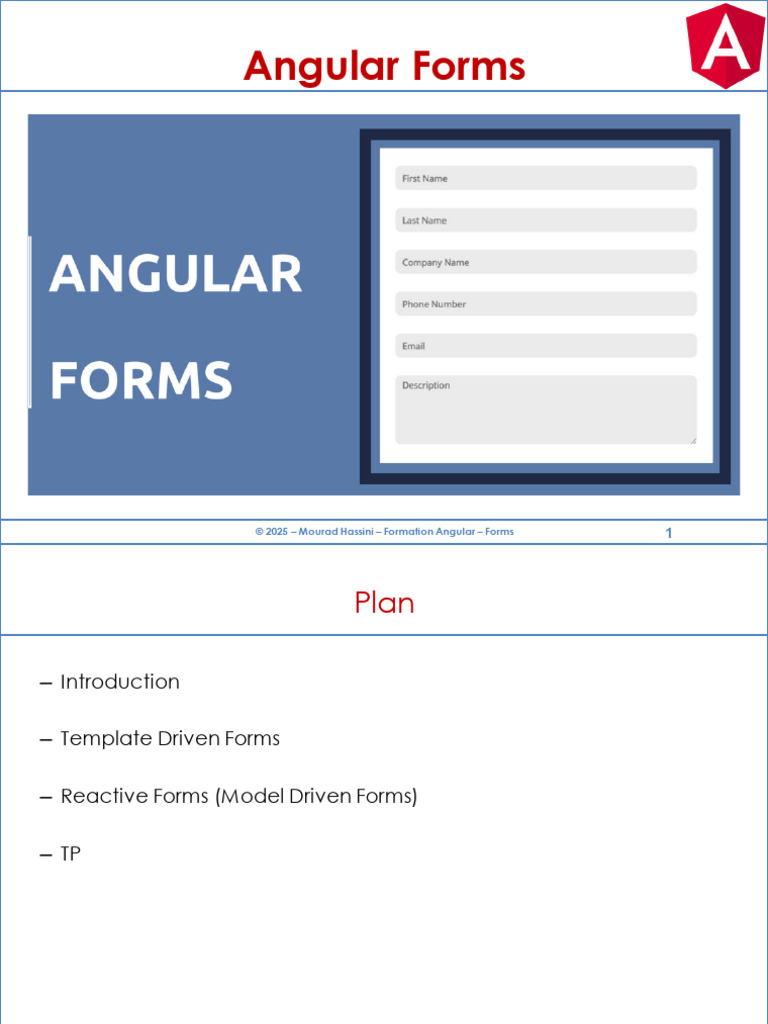 Formation Angular : Maîtriser les Forms | PDF | Programmation web ...
