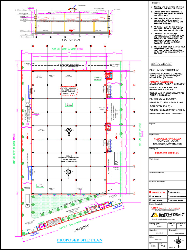 (r5) Plot No-11 Site Plan (06!10!25) - -Site Plan | PDF
