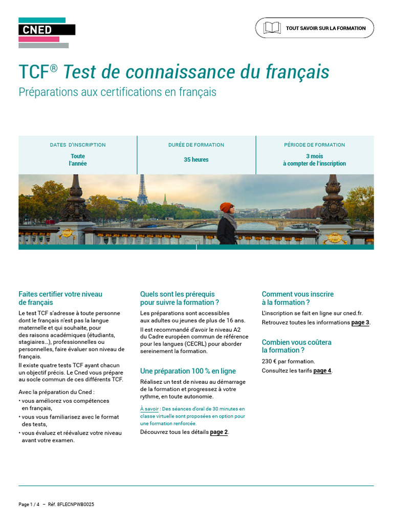 Préparation en ligne au TCF® Français | PDF | Technologies de l ...