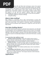 Bit and Byte Stuffing in Networks | PDF | Computer Network | Internet ...
