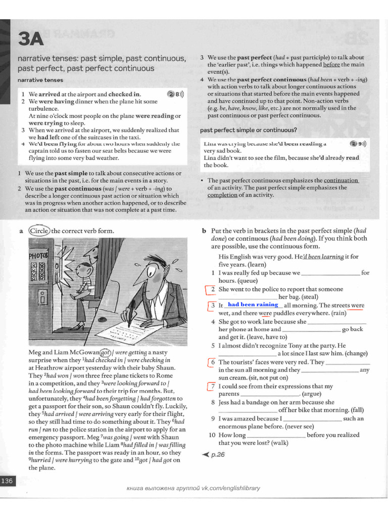Narrative Tenses File Upper | PDF