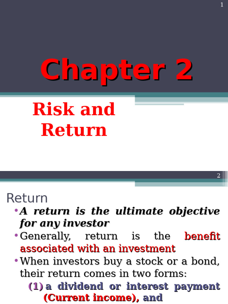 Understanding Risk and Return in Investing | PDF | Financial Risk ...