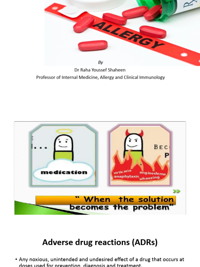 Drug Allergy PDF | PDF | Allergy | Diseases And Disorders