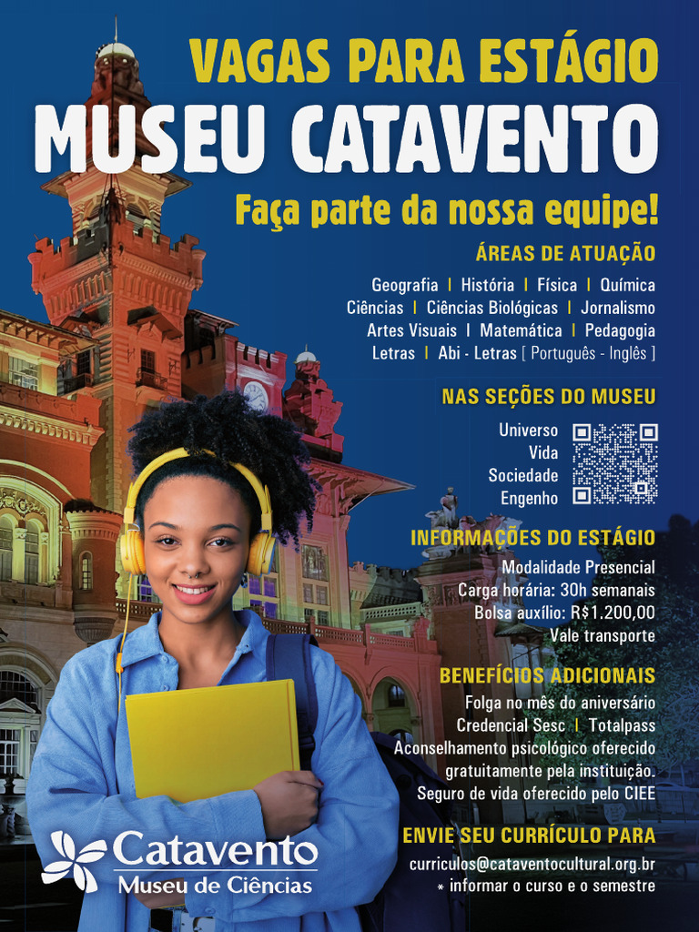 Cartaz (Vagas para Estagio Museu Catavento) - Recursos Humanos 2025 ...
