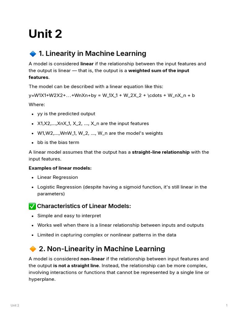 Unit 2 | PDF | Mean Squared Error | Deep Learning