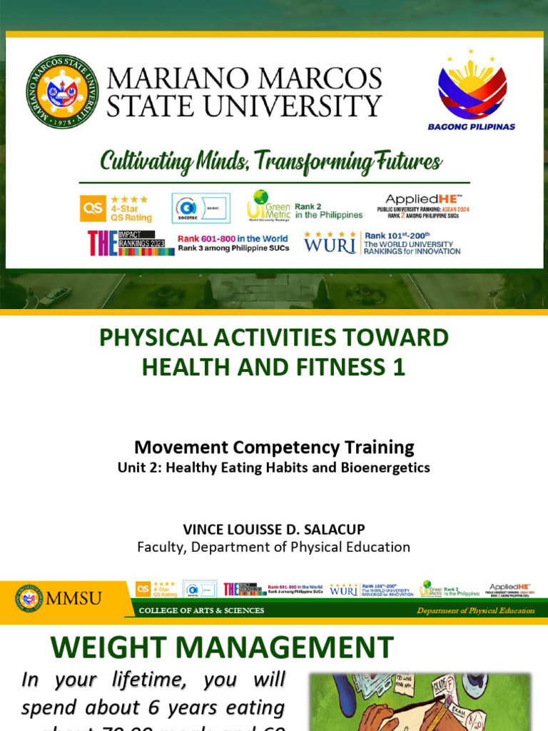 Unit 2 MCT | PDF | Nutrients | Weight Management