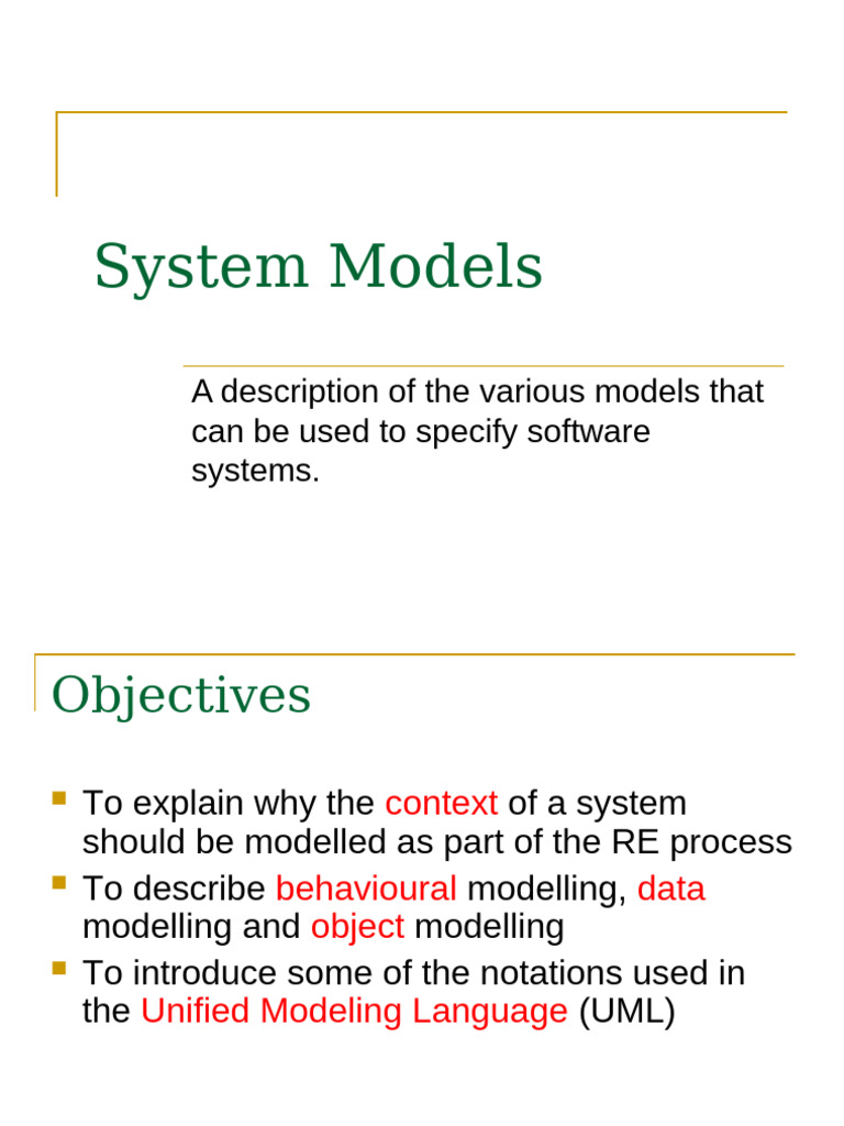 Software System Modeling Techniques | PDF | Unified Modeling Language ...