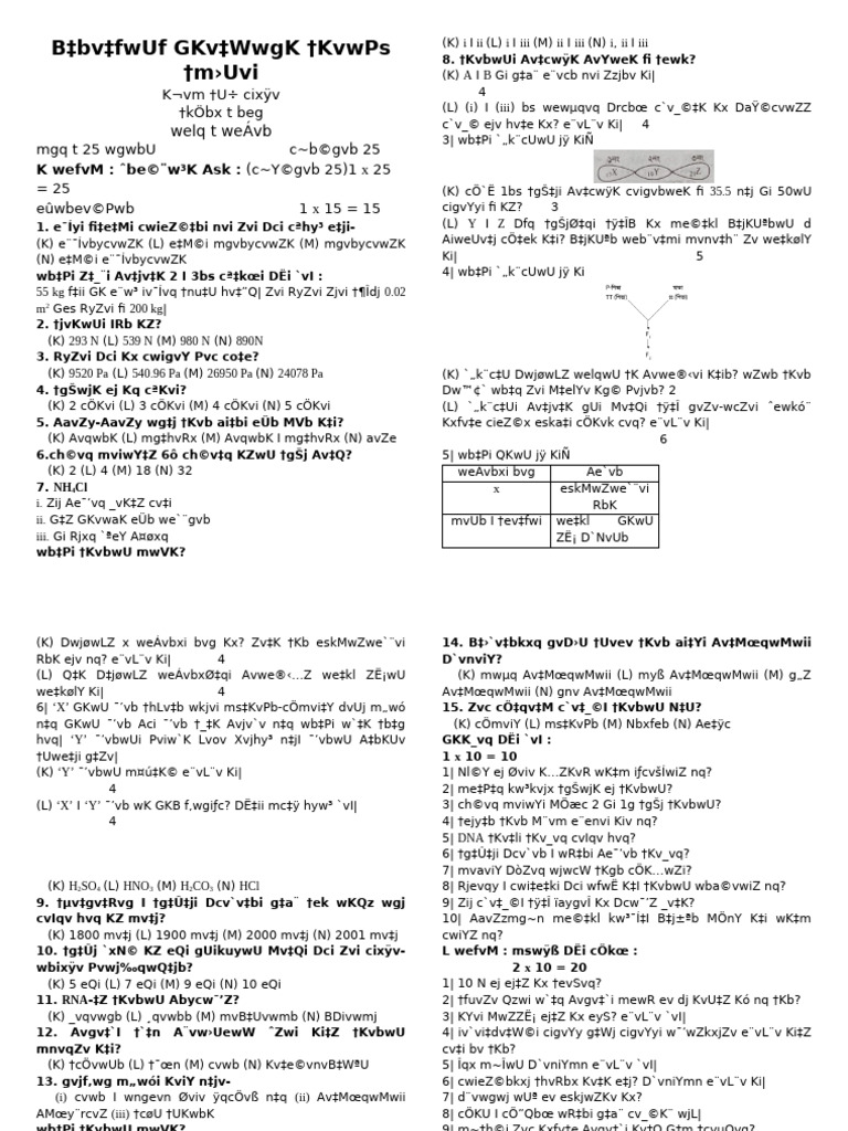 Model Exam | PDF