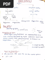 Ray Optics Formulas for Class 12 | PDF