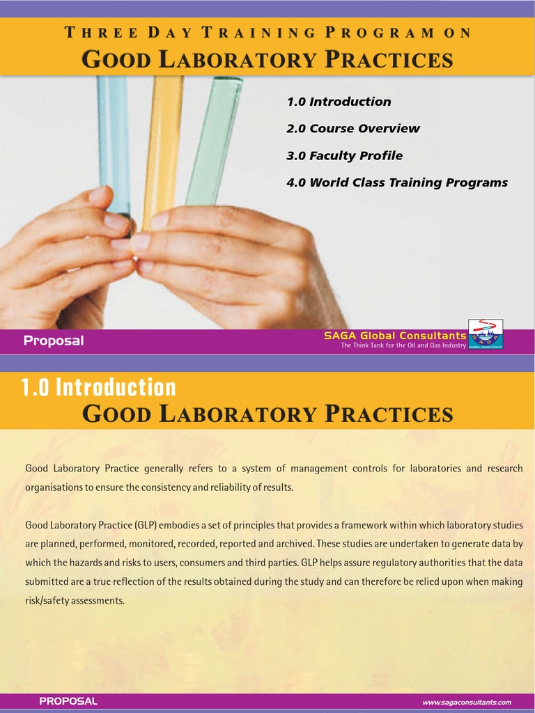 Good Laboratory Practices Training Program | PDF | Science | Energy And ...