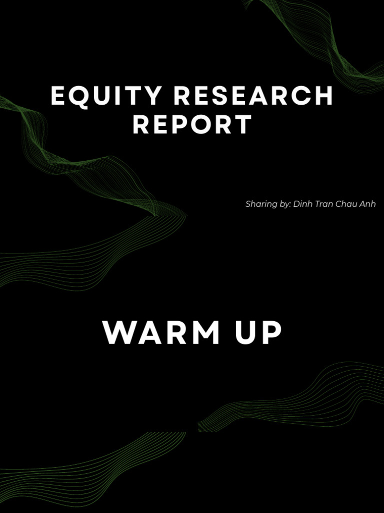 Equity Research Report - 3 | PDF | Valuation (Finance) | Investing