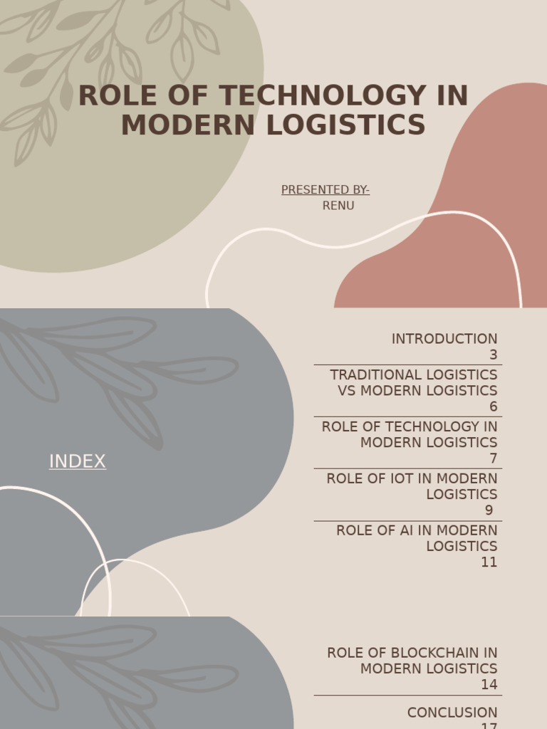 Technology's Impact on Modern Logistics | PDF | Logistics | Internet Of ...