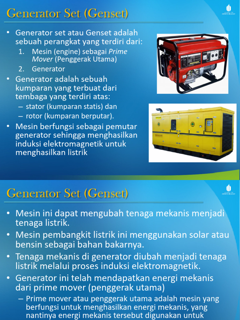 Panduan Lengkap Generator Set (Genset) | PDF