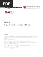 LEAF-Q Questionnaire for Female Athletes | PDF | Menstruation ...