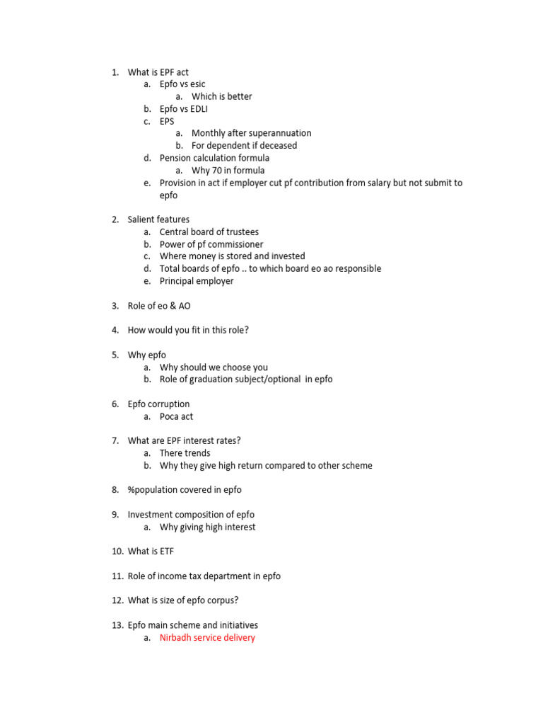 Understanding EPF Act and Its Features | PDF