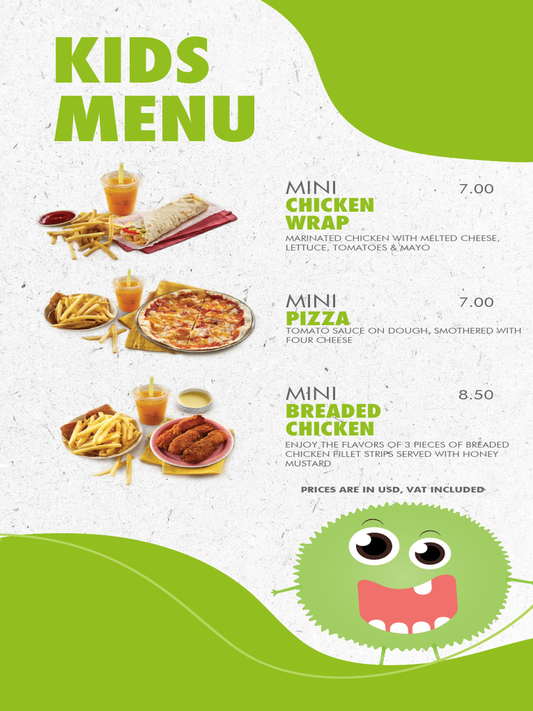 Kidsmenu | PDF