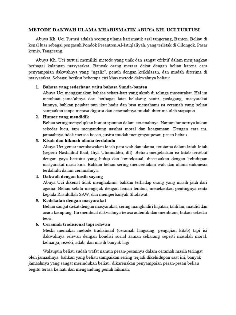 Tugas Analisis Metode Dakwah-Muhamad Agung Fawwaz-BPI 3 | PDF