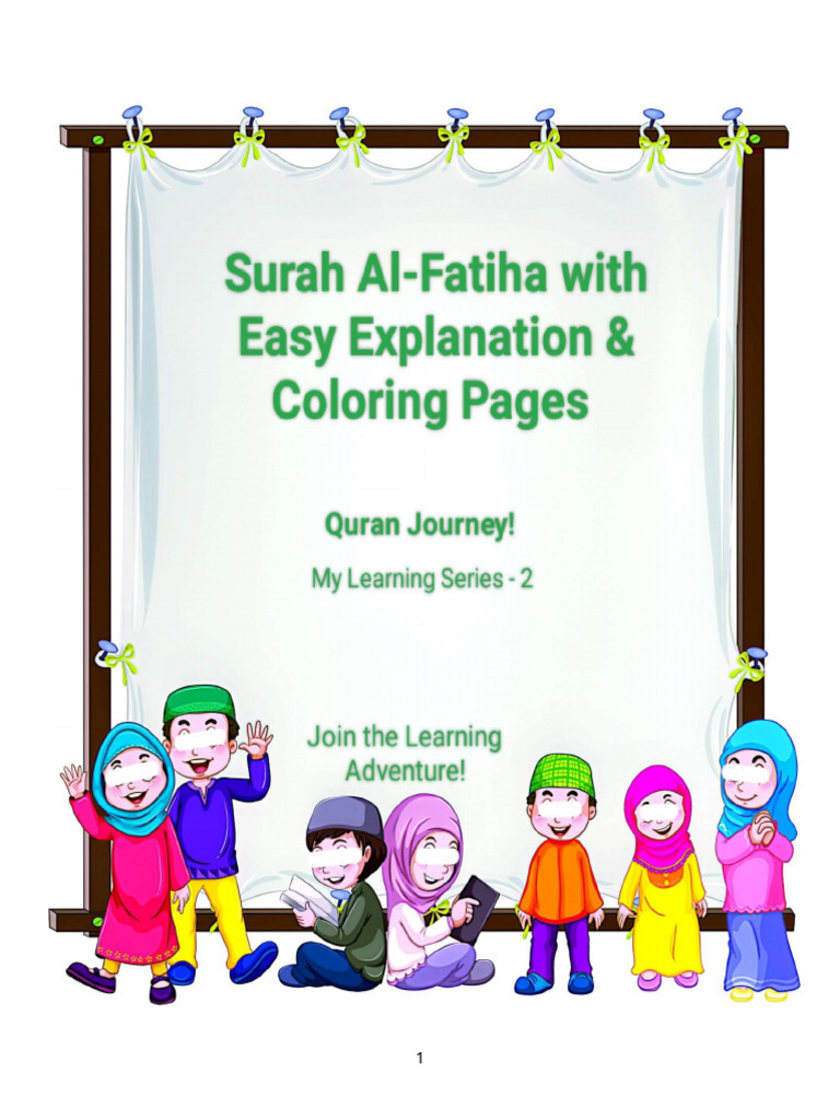 Surah Fatiha: Kids' Learning Guide | PDF | Surah | Quran