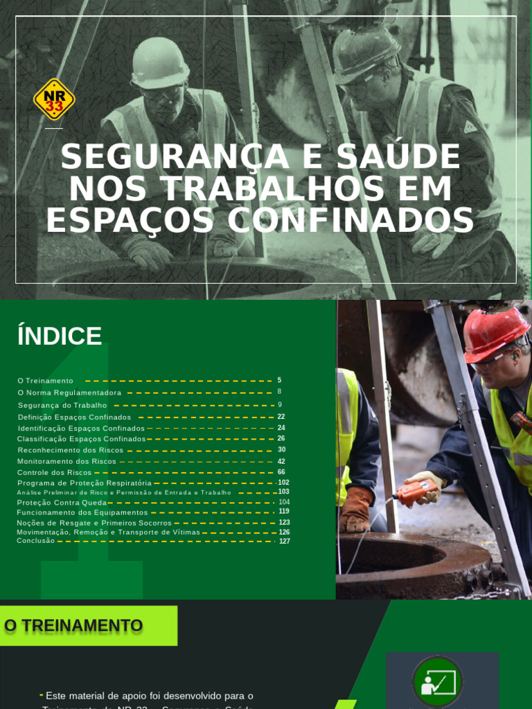 Segurança em Espaços Confinados: NR 33 | PDF | Oxigênio | Toxicidade