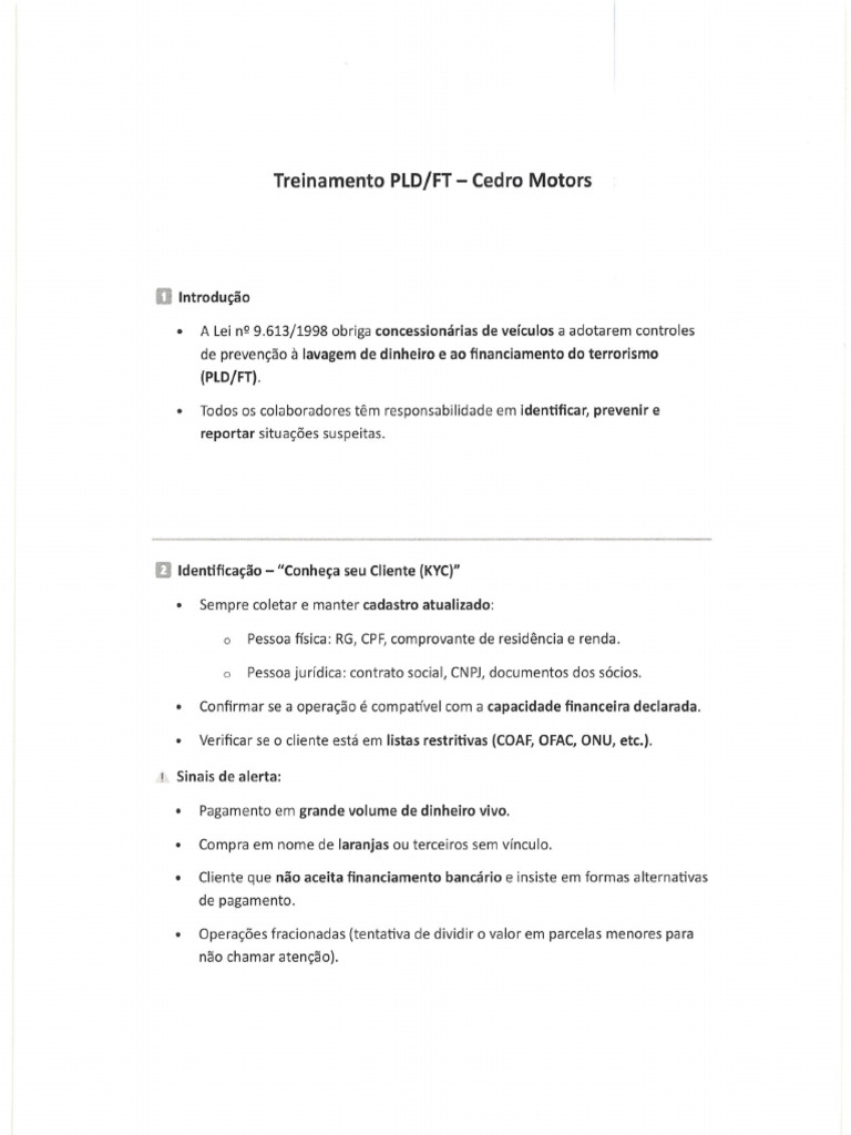 Treinamento Pld | PDF