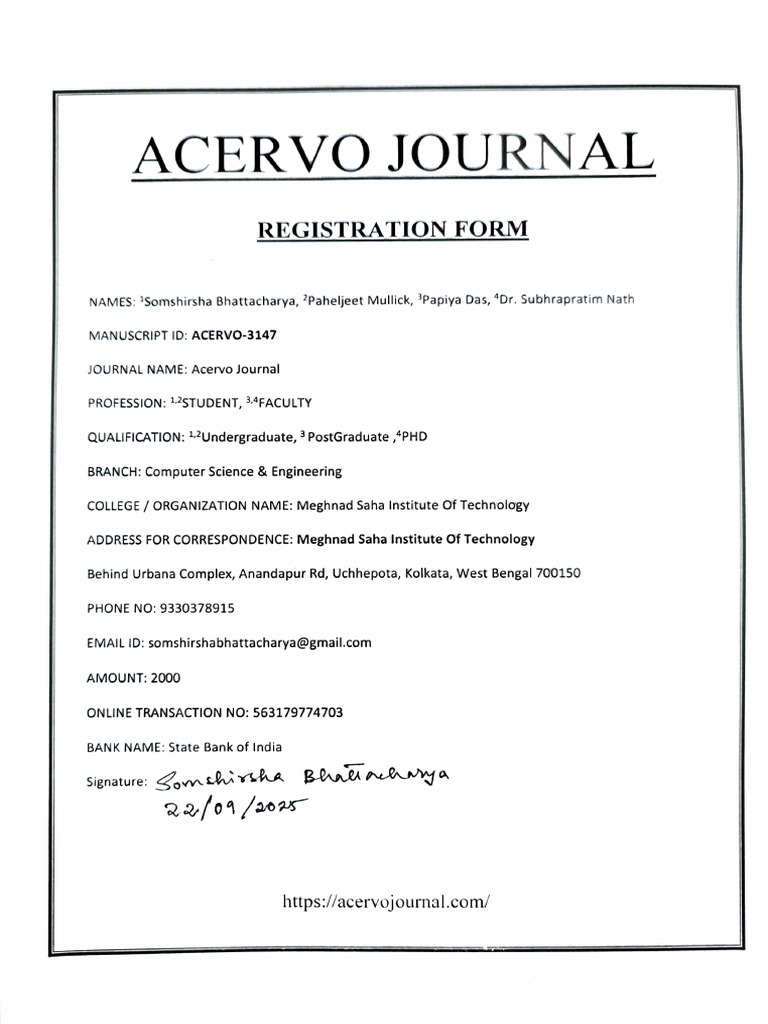 Registration Form | PDF