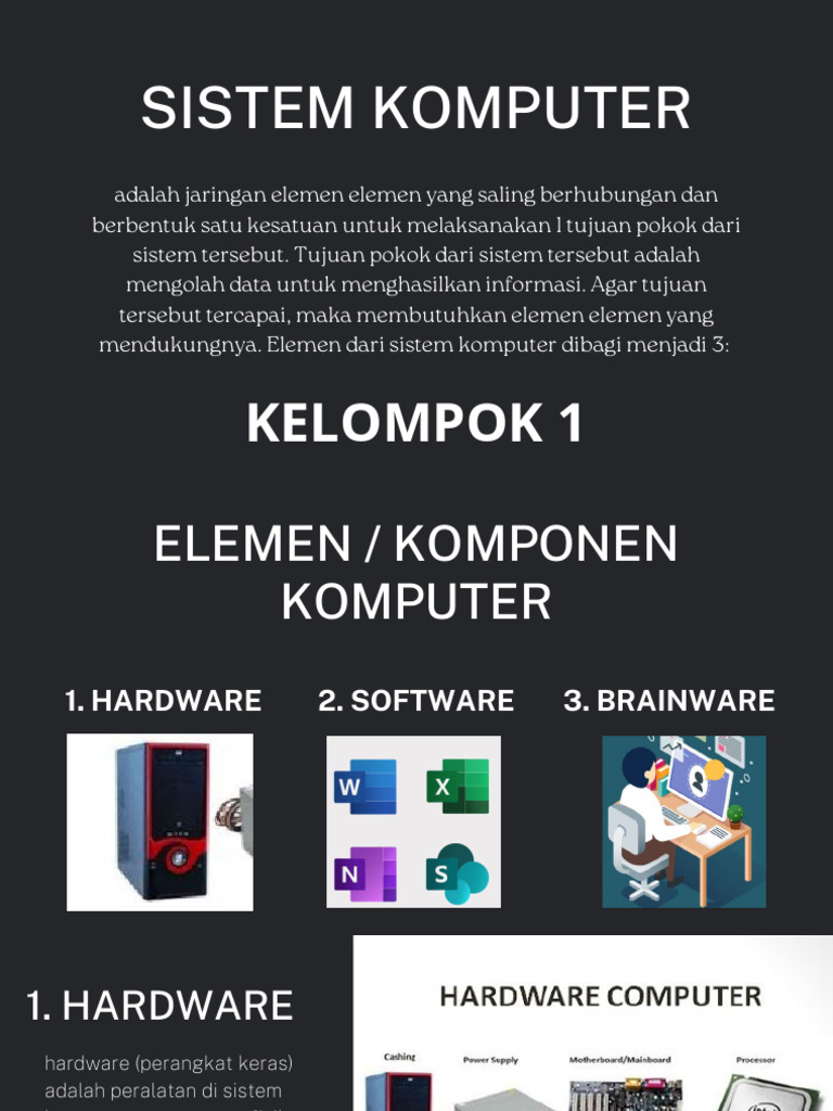 Elemen Utama Sistem Komputer | PDF