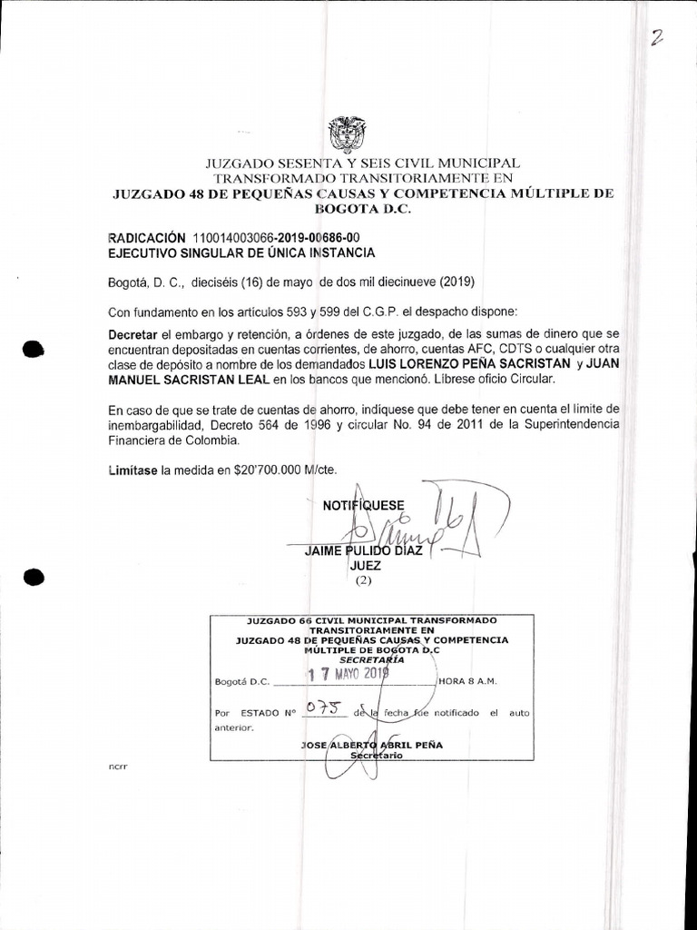 002 Auto Decret A Embargo | PDF