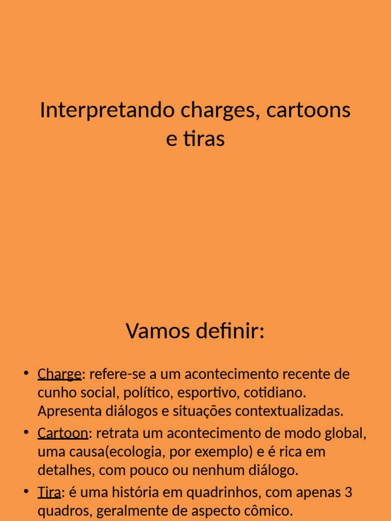 Interpretando Charges Cartoons e Tiras | PDF