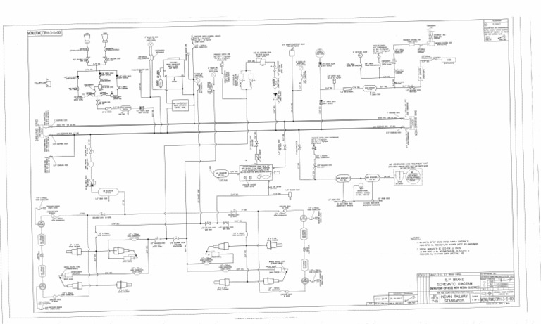 Conventional MEMU Brake System Diagram | PDF