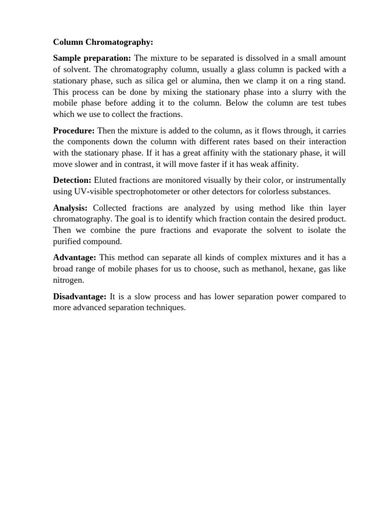 Column Chromatography | PDF