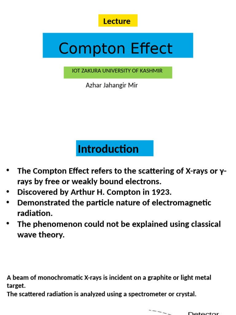Compton Effect | PDF