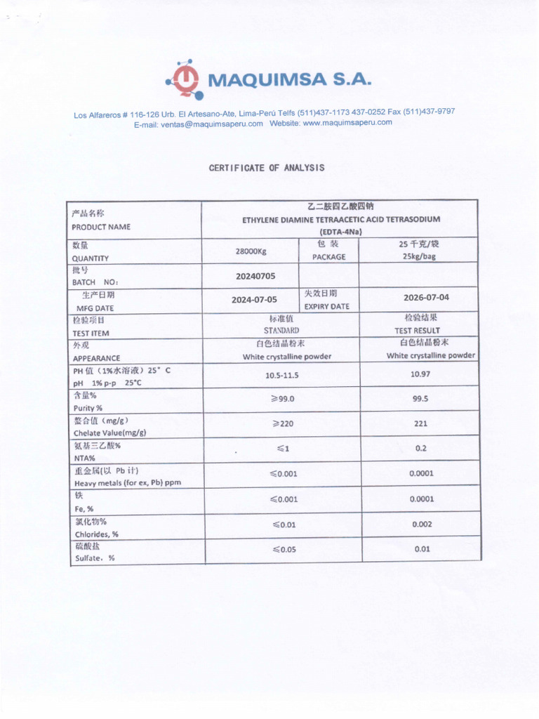 Msds Trilon B | PDF