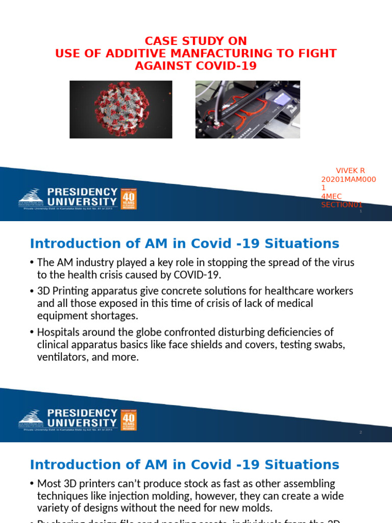 Additive Manufacturing Against COVID-19 | PDF | 3 D Printing | Personal ...